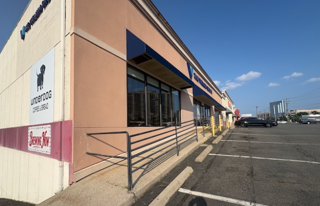 Hybrid strip mall of warehousing and retail in Bailey's Crossroads, VA