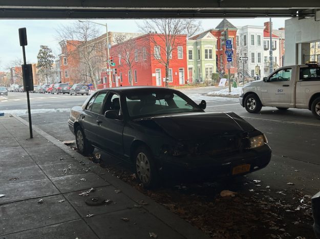 Derelict vehicles at 7th Street SE underpass