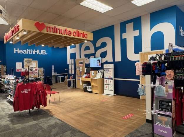 drugstore clinics at a CVS in New Palestine, IN