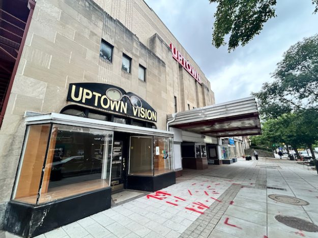 single-screen theater failure: Uptown closed in 2020