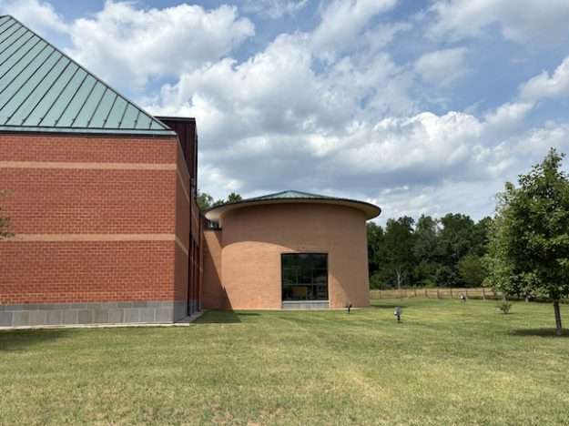 Beatley Library: cylinder room is biggest Michael Graves touch