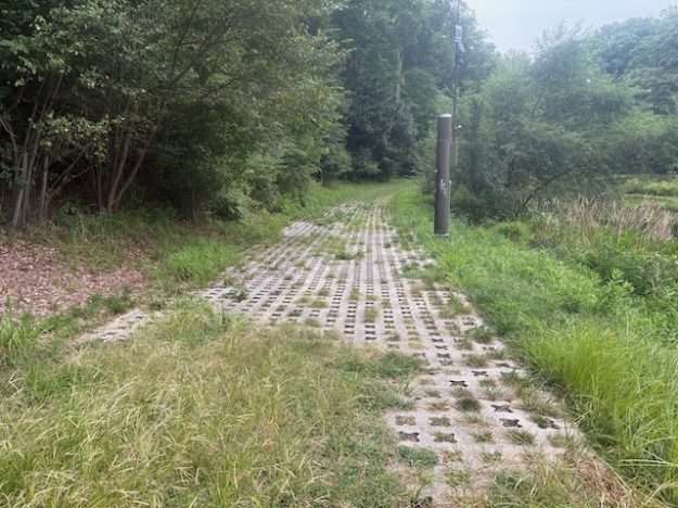 Brookfield Park has porous pavement that is unsafe for runners